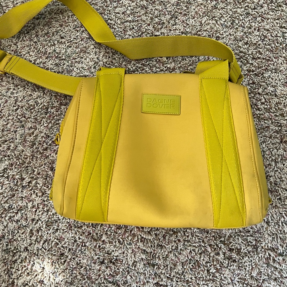 Dagne Dover Landon Small Ochre Crossbody Bag with Adjustable Strap